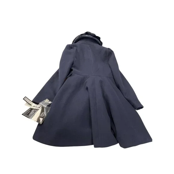 Rothschild Girls blue poly Blend Double Breasted Coat Size M SKU 9270 - Picture 12 of 16